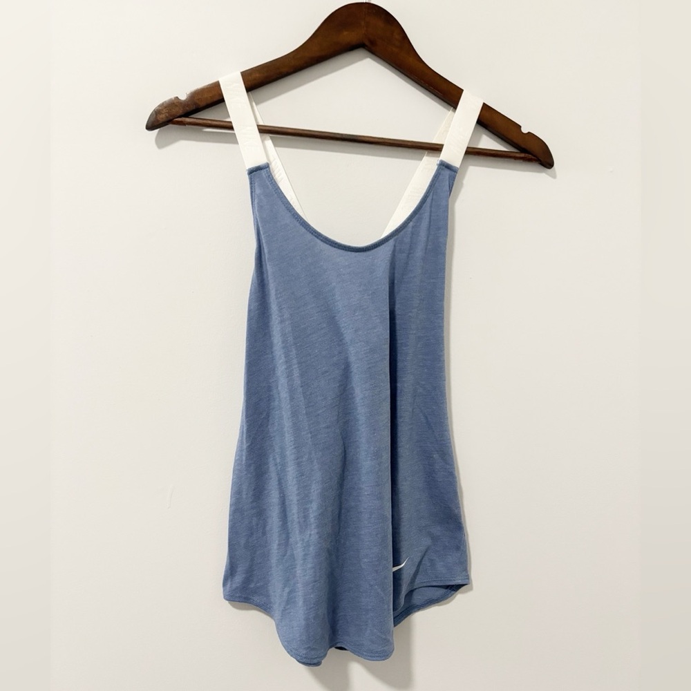 Nike Blue Dri-fit Racerback Athletic Tank Top Womens Size‎ Small Blue Activewear